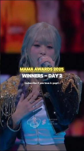 WINNERS MAMA AWARDS 2025 (Chapter 2) #mamaawards #2025MAMAAWARDS