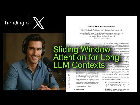 Sliding Window Attention for Long LLM Contexts