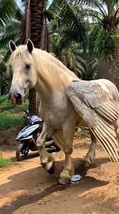 1M views · 24K reactions | My Big Pegasus‼️濾 #fblifestyle #reel #reels #fbpro #pegasus #unicorn #white #wing #cute #beauty #wonderful #aivideo #big #huge #viral #fyp #wildlife #everyone #post #new #fake | Dio David | Facebook