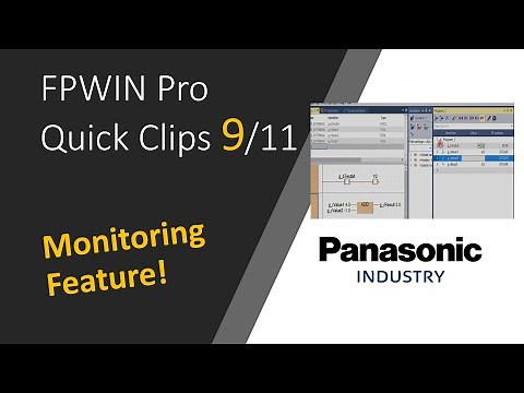#9 FPWINPro7: Using the Monitoring Functionality