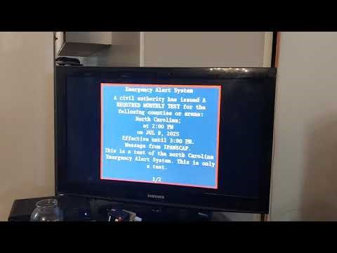 Required Monthly NC EAS Test (July 9, 2025)