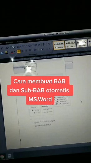 Cara Membuat dan Merapikan BAB di Word - Tutorial MS.Word