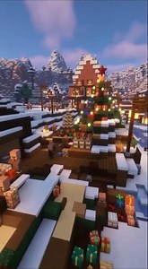 I Built a Minecraft Christmas Village!