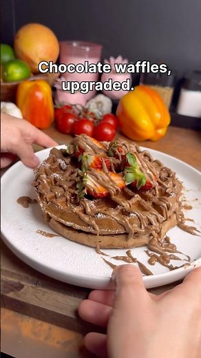 Protein Chocolate Waffles