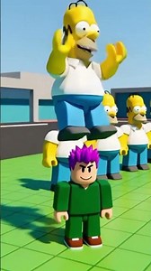 Homer Simpson Wave Challenge! 🍩 #Roblox #Shorts