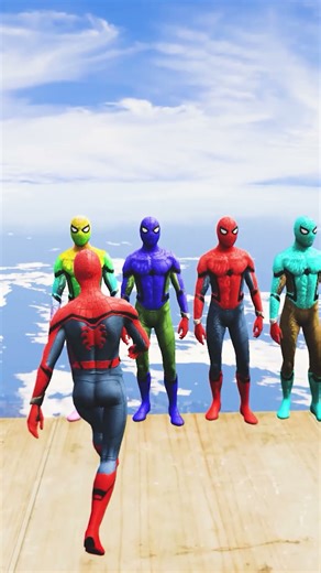 GTA 5 Epic Water Ragdolls Spiderman Jump/Fails Ep 120 #shorts