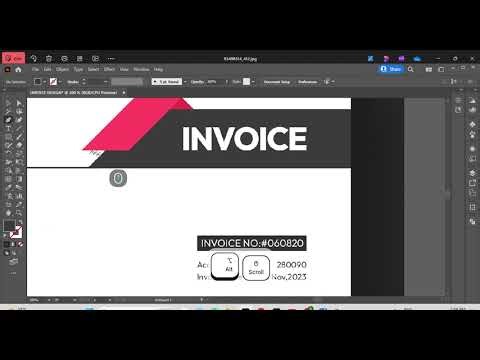 | Adobe Illustrator Invoice Design | invoice templet design in illustrator