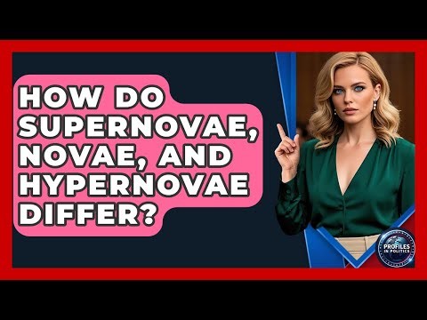 How Do Supernovae, Novae, And Hypernovae Differ? - Profiles in Politics