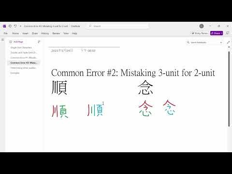Cangjie Input Method (Part 3 - Identifying Single-Unit, Double-Unit, and Triple-Unit Characters)