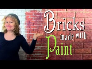 Make Bricks with Paint! DIY faux brick effects. #DIYFauxBrick