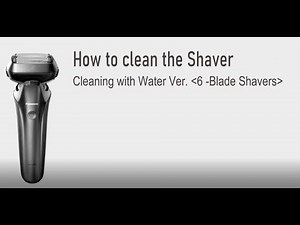 Panasonic - Shaving and Grooming - Function - How to clean a Panasonic 6 Blade Shaver with water.