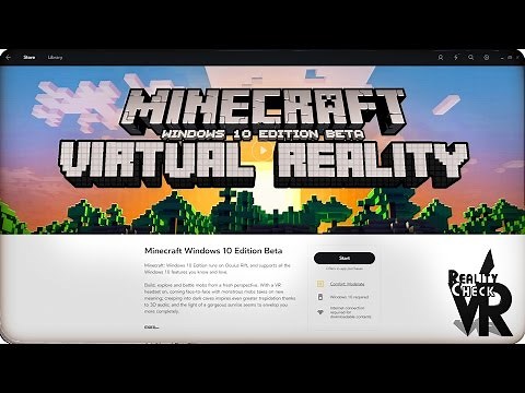 OFFICIAL MINECRAFT FOR OCULUS RIFT | WINDOWS 10 VR EDITION