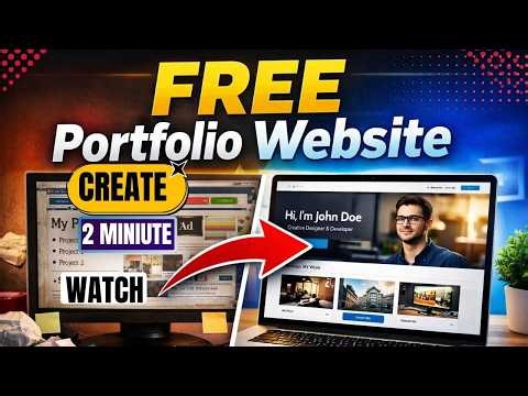 How to Create a Professional Portfolio Website for Free in 2026 (Step by Step Guide)