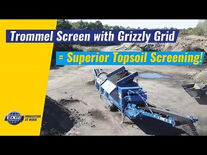 TOPSOIL SCREENING WITH AN EDGE TRT622 TRACK TROMMEL