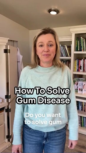Struggling with gum disease? Make sure to clean your teeth, kill the bugs in your mouth, and then moisten and restrengthen the gums. You can use my mouth rinse to do this! Comment