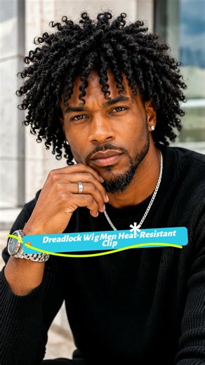 Dreadlock Wig for Men — Heat-Resistant, Easy to Style