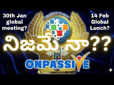 Onpassive telugu updates