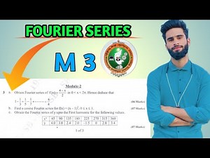 Fourier Series Engineering Maths M3 | Vtu Important Question 💯🔥🤞