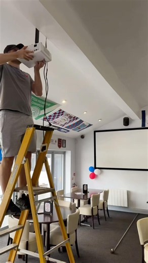 BenQ TK710 Projector Unboxing & Installation at Shooters North Weald | World Cup Ready Setup