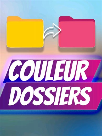 Changer la couleur des dossiers sur Windows 🎨📁 (Personnalise ton PC facilement !) Marre des dossiers jaunes classiques sur ton PC ? 😅 Dans cette vidéo, je te montre comment changer la couleur des dossiers sur Windows pour mieux organiser tes fichiers et rendre ton bureau plus stylé 🎨🔥 #Windows #PersonnalisationPC #AstucePC #Informatique #Organisation