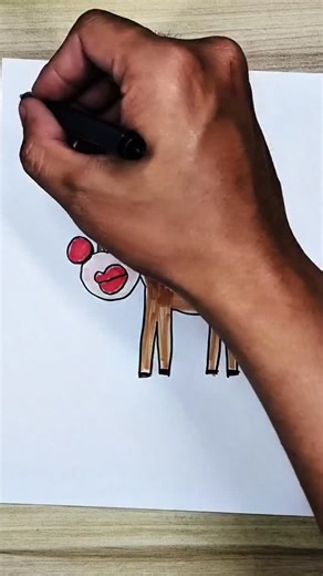 EasyARtist on Instagram: "How to Draw Rudolph 😳 #rudolph #rudolphtherednosedreindeer #merrychristmas #christmas #howtodraw"