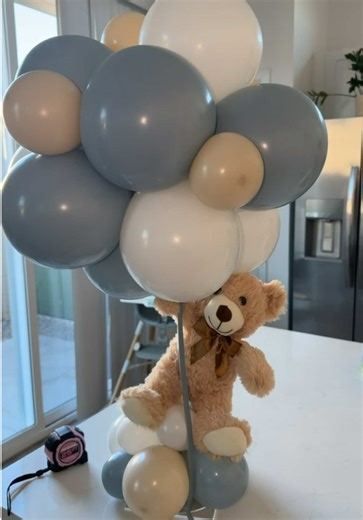 DIY Teddy Bear Centerpieces for Gender Reveal