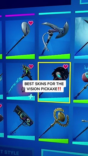 Top Fortnite Skins for the Vision Pickaxe