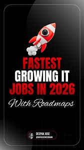 2026's Hottest Tech Jobs 🚀💰 The job market is evolving FAST. Here are the top 10 highest-paying roles with clear roadmaps to get there: 🔹 Manager of AI - Lead the AI revolution ($35.0L) 🔹 AI Engineer - Build the future of ML/DL ($15.2L) 🔹 Blockchain Developer - Smart contracts to consensus ($12.0L) 🔹 Site Reliability Engineer - Keep systems bulletproof ($11.2L) 🔹 Data Engineer - Pipeline master ($10.7L) And 5 more game-changing roles in cybersecurity, prompt engineering, full-stack, softw