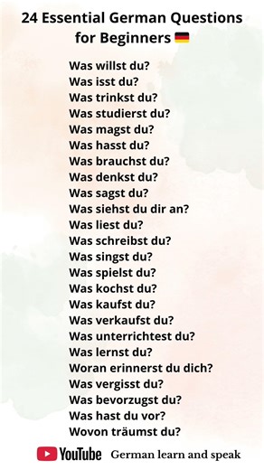 Ask ANYTHING in German! 🇩🇪 24 Easy Questions for Absolute Beginners