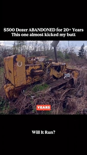 2.6K views · 15 reactions | Abandoned Dozer Sitting 20 years #mechanic #abandoned #restoration #vintagecars #classiccar #fblifestyle #VintageMystery #forgottencars | Willitrun | Facebook