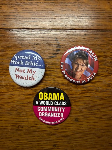 2008 Presidential Campaign Buttons & 2012 Sarah Palin for President Campaign Button - Etsy