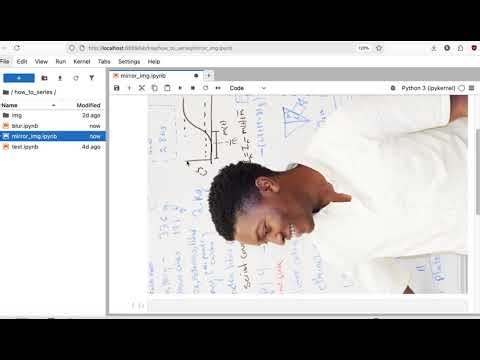 How to mirror images in python