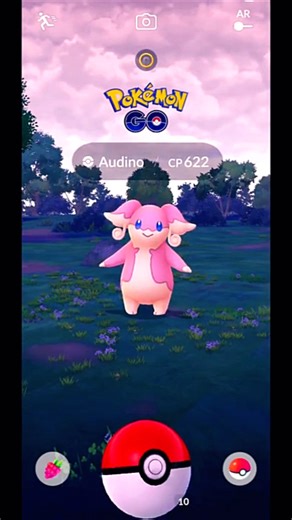 Excellent Throw on Audino! +2100 Stardust ✨ Pokemon GO #Shorts #PokemonGOCatching