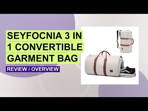 seyfocnia Convertible Travel Garment Bag Review: 3-in-1 Carry-On Duffel & Backpack
