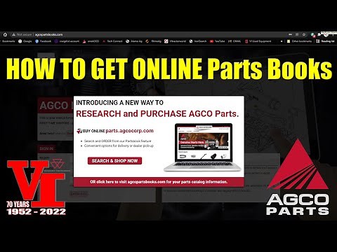 How to View AGCO Parts Books Online (New 2021 Version) Gen 2