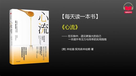 【每天精读一本书】-《心流》