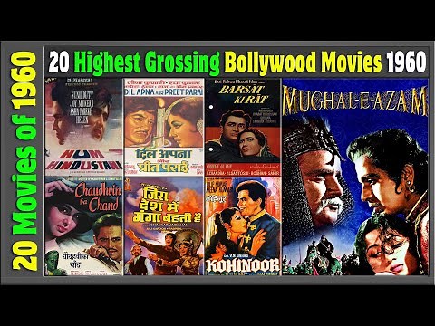 Top 20 Bollywood Movies of 1960 | Hit or Flop | Box Office Collection | Top Indian films | 1960-1970