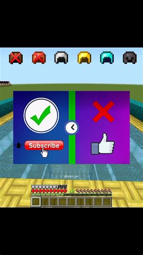 Armors Can Save Me From Drowning? 😱 | #minecraft #shorts