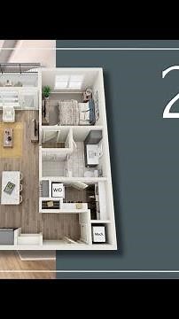 2.A1 | #3-409 | Phase II | One Bedroom | Virtual Tour | McEwen Northside Apartments