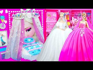 Disney Princess Doll Dress Up 💕 How to Build Miniature Disney Princess Dollhouses