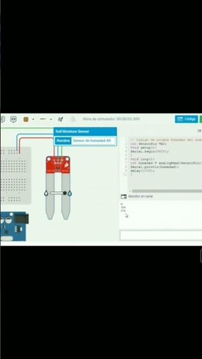 Sensor De Humedad Simulacion TinkerCAD #tinkercad #arduino #arduinoprogramming #tutorial