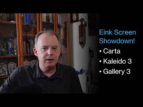 Eink Screen Showdown! (B&W vs Color: Carta vs. Kaleido 3 vs. Gallery 3)