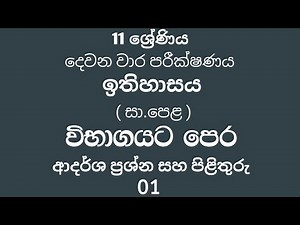 Grade 11 History Second term test Questions and Answers.