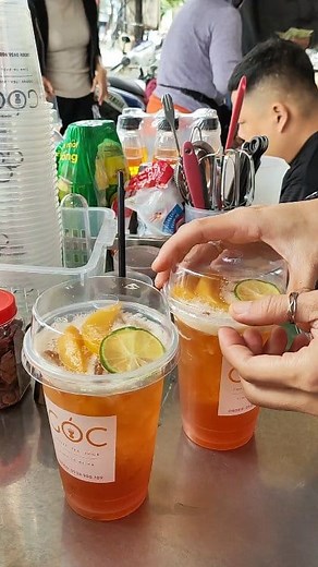 When life gives me peaches... #Goccoffee #tradao #peachtea #peachtearecipe #fyp #asmr | Góc Coffee.Tea.Juice