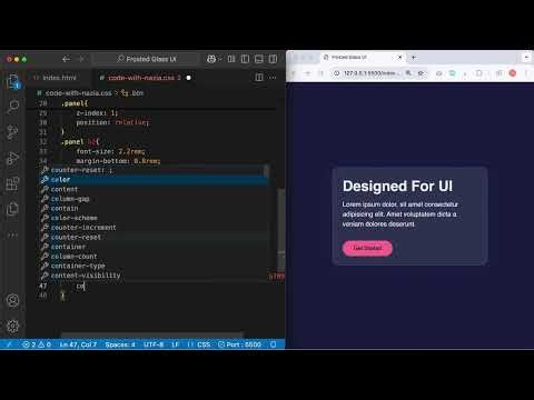 Glassmorphism Card with Animated Blob Background | HTML & CSS Tutorial