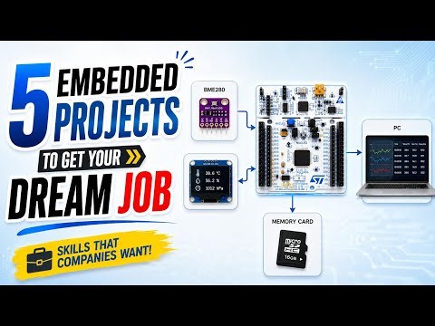 5 Beginner level embedded projects with STM32 to get embedded Engineer Job in 2026