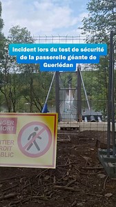 126K views · 329 reactions | La passerelle géante de Guerlédan "vrillée" après un test de sécurité, l’inauguration prévue fin juin annulée ⤵️ | ici Armorique | Facebook