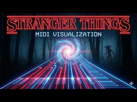 Stranger Things Main Theme - MIDI Visualization