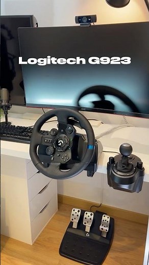 Full Setup Logitech G923 Sim Racing Steering Wheel