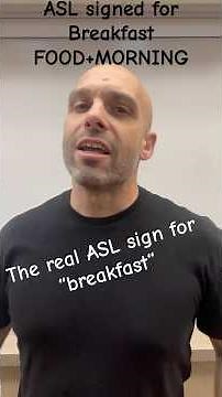 ASL sign for breakfast #ASL #SignWithJP #Breakfast #Learnsignlanguage￼